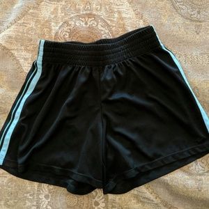 Black exercise shorts